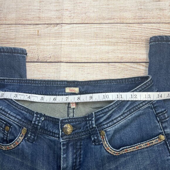 Reba McEntire Jeans Size 6 Embellished Pockets Rhinestone Trim Bootcut Western - Picture 3 of 14